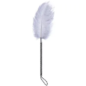 Erotic Feather Whip White Fetish Leather Spanking Paddle Flirt Sex Whip