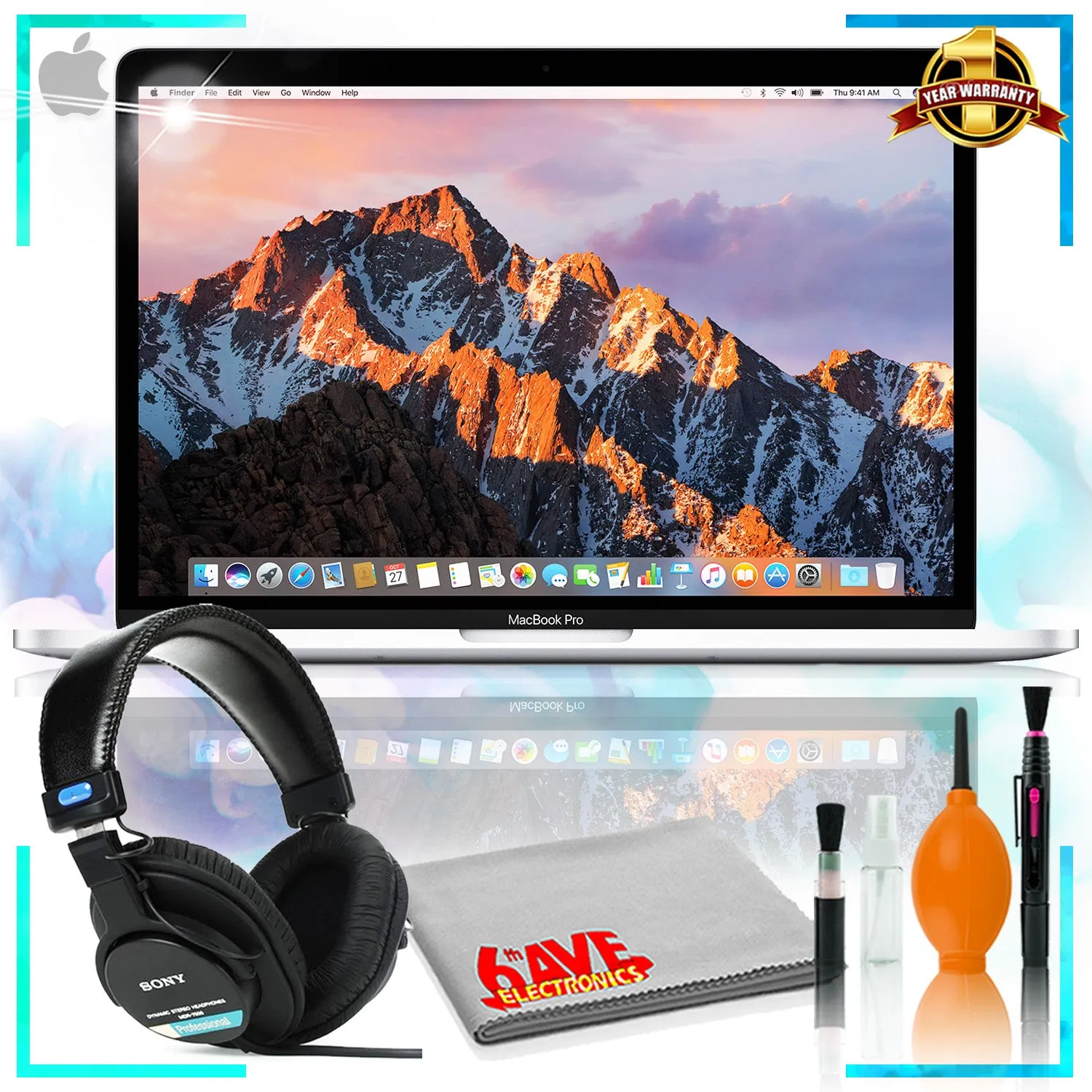 13-inch MacBook Pro with Touch Bar: dual-core i5 512GB - Silver   Sony MDR-7506 Stereo Headphones   Maintanence Kit