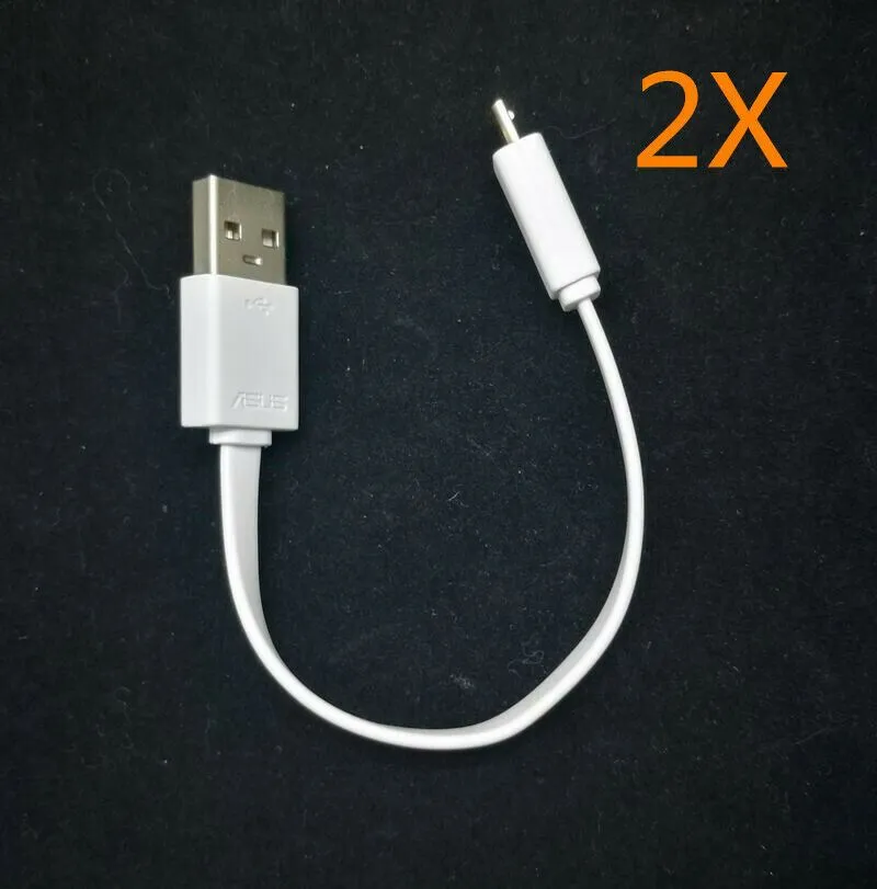 2x Flat Short 16CM Micro USB Charger Charging Cable Cord For Samsung Xiaomi HTC