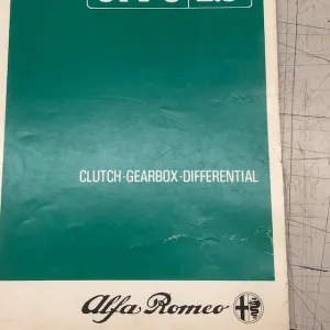 Alfa Romeo GTV6 Clutch Gear Box Manual