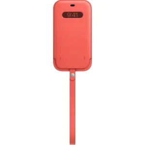 Apple iPhone 12 Mini Leather Sleeve with MagSafe - Pink Citrus