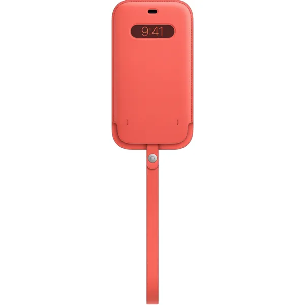 Apple iPhone 12 Mini Leather Sleeve with MagSafe - Pink Citrus