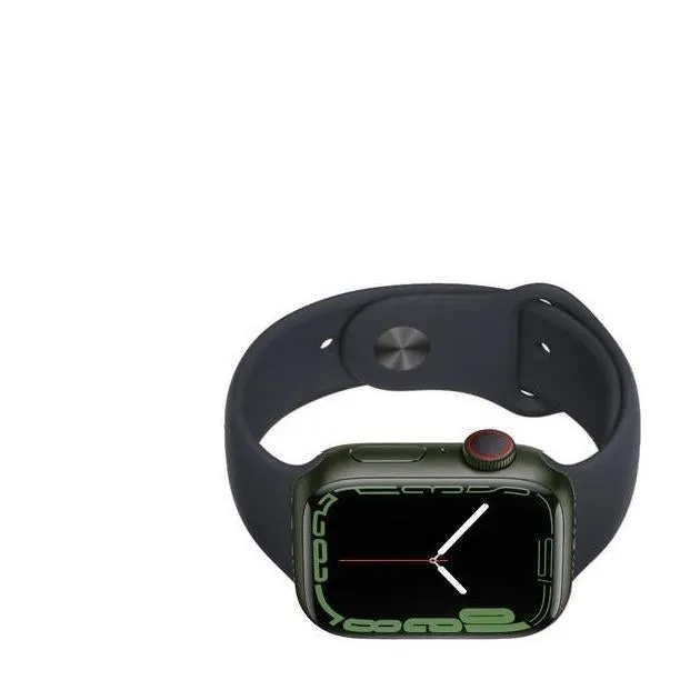 Apple Watch Series 7 (2021) GPS   Cellular 41 mm - Aluminium Green - Sport band Black