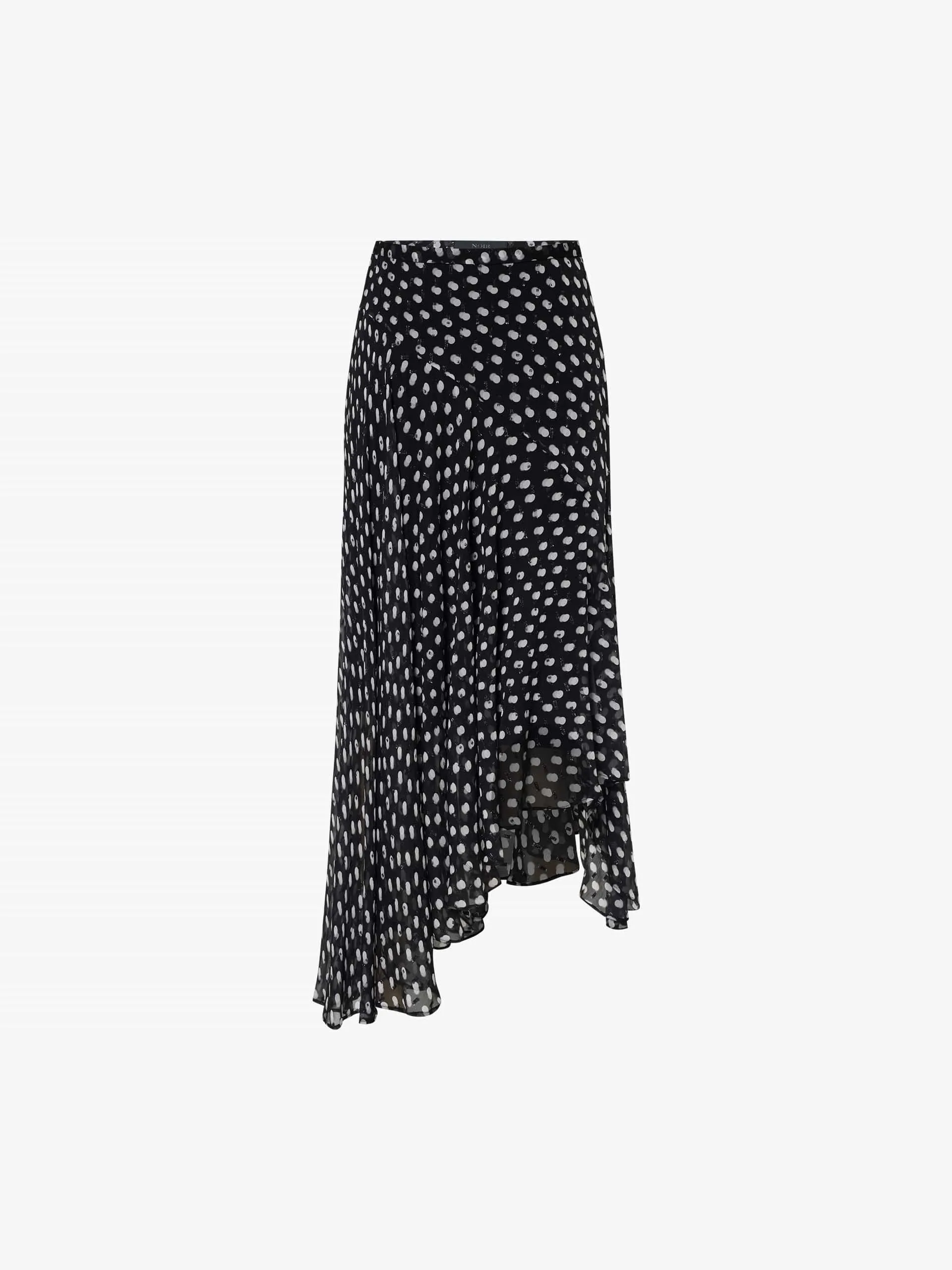 Asymmetric Polka Dot Skirt