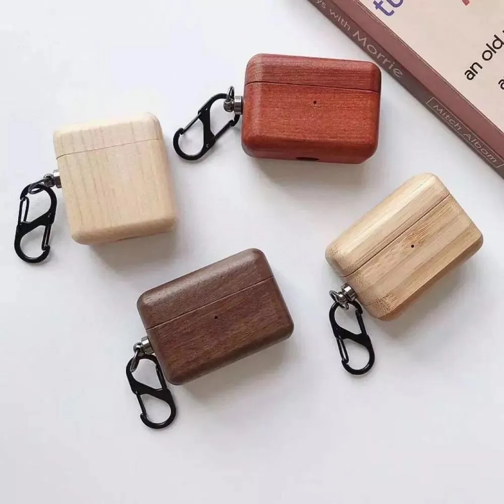 Bamboo AirPods Pro Case with Keychain