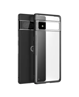 Black Frosted Clear Case Cover For Google Pixel 7 Pro