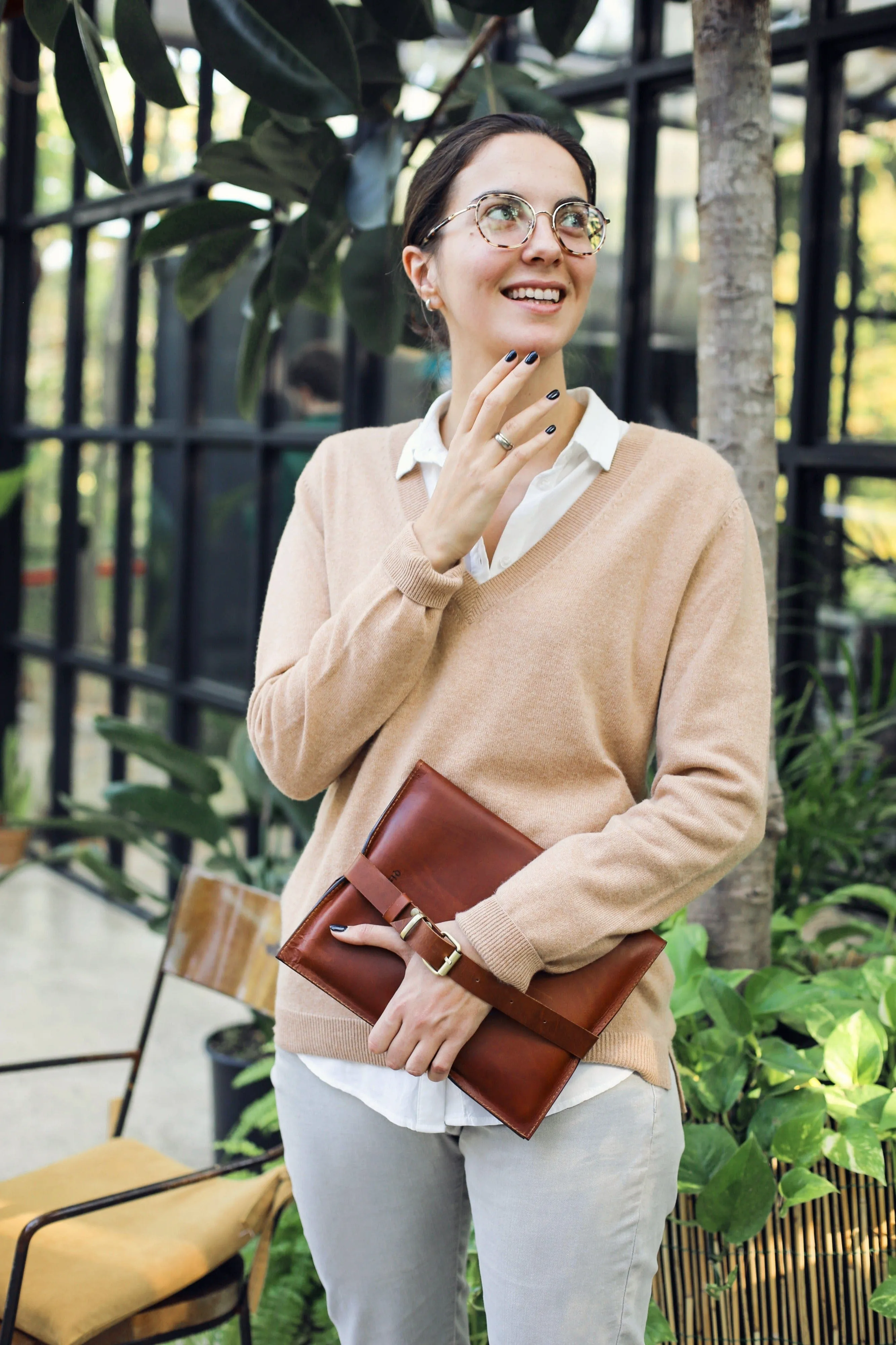 Brown iPad Leather Case