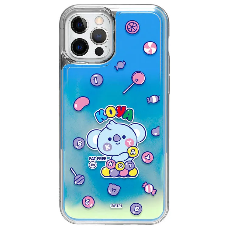 BT21 Jelly Candy Neon Aqua Case Cover