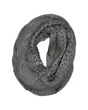 Cable Cable Snood in Fossil