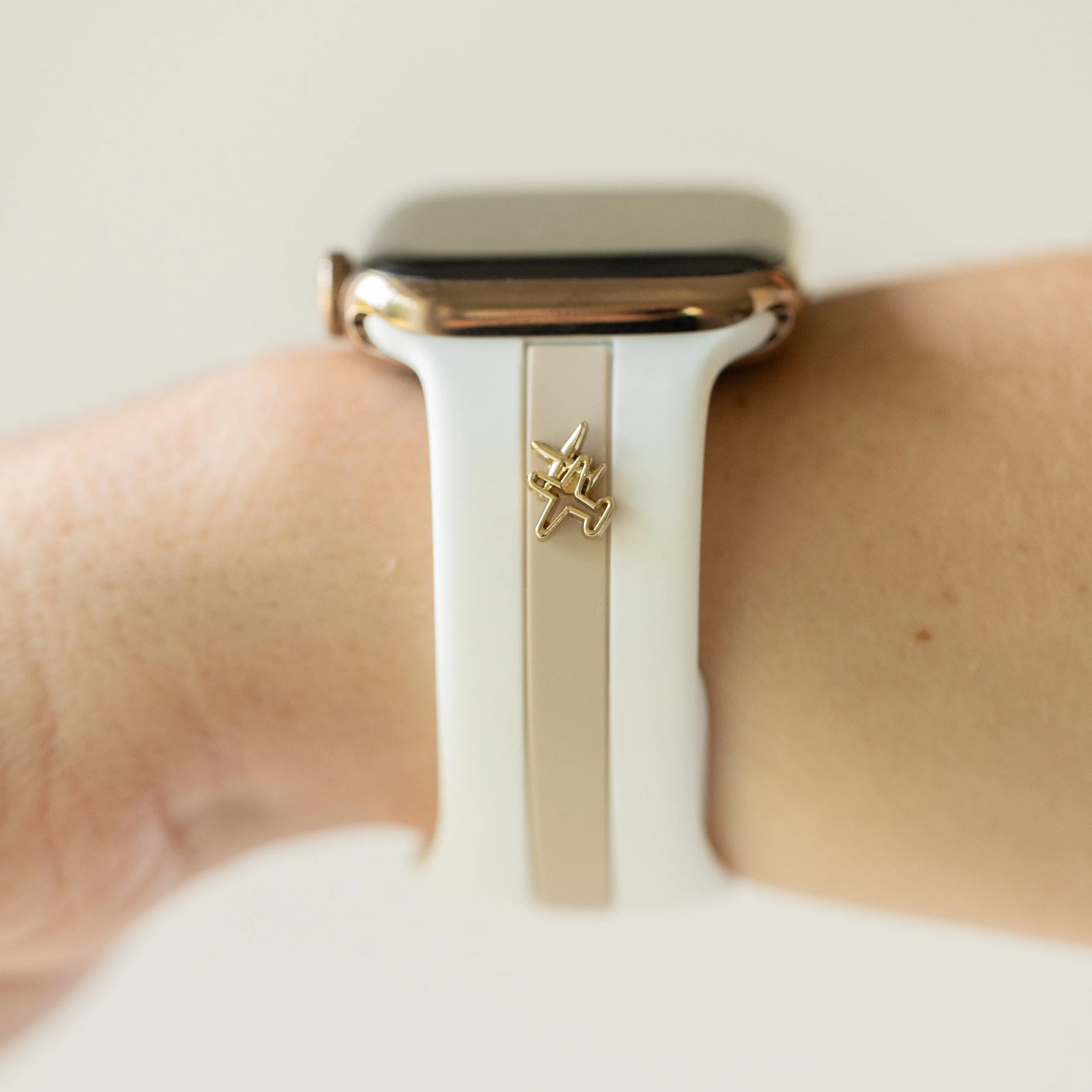 Come Fly With Me✈️White & Nude Sand Smart Watch Band