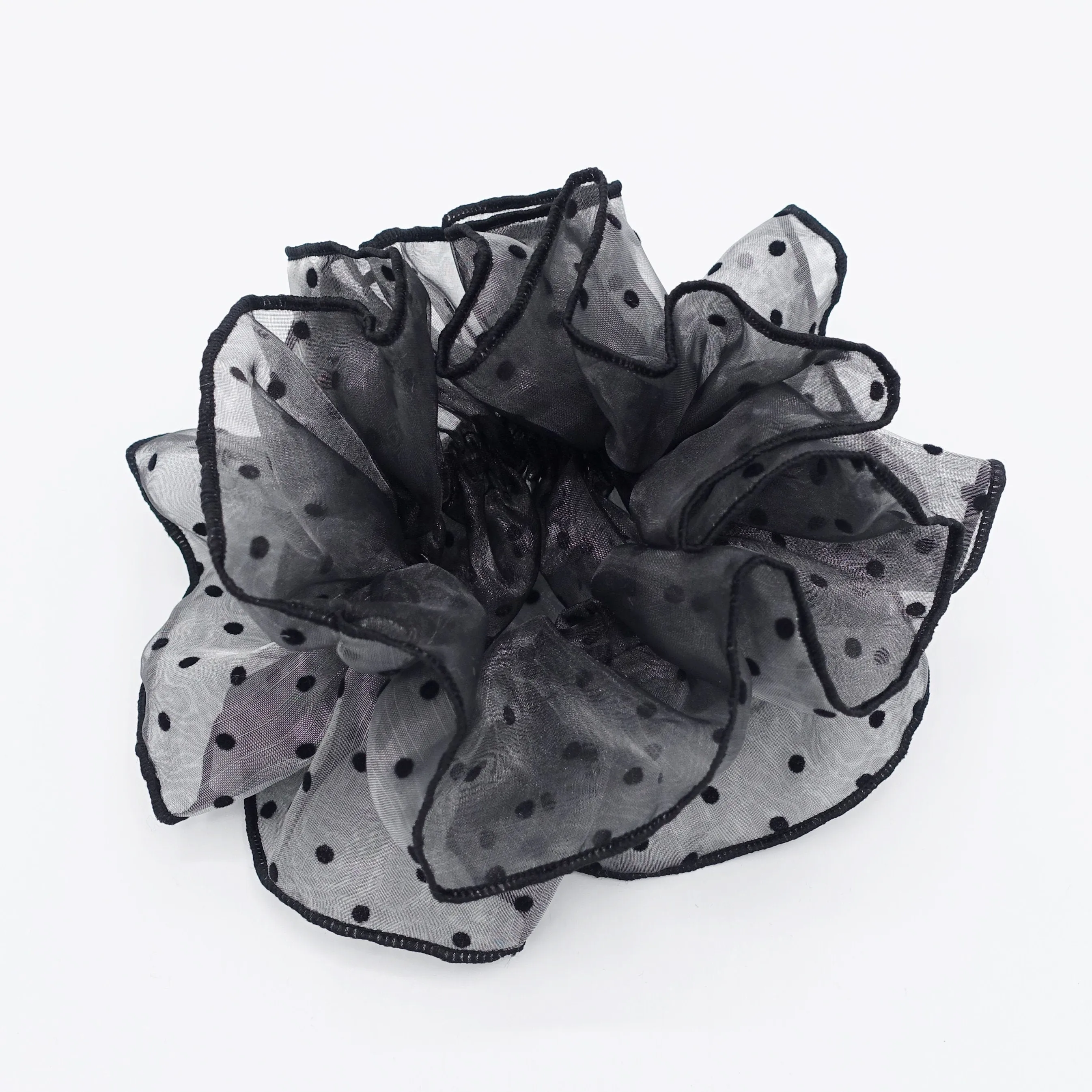 dot organza scrunchies double edge scrunchie