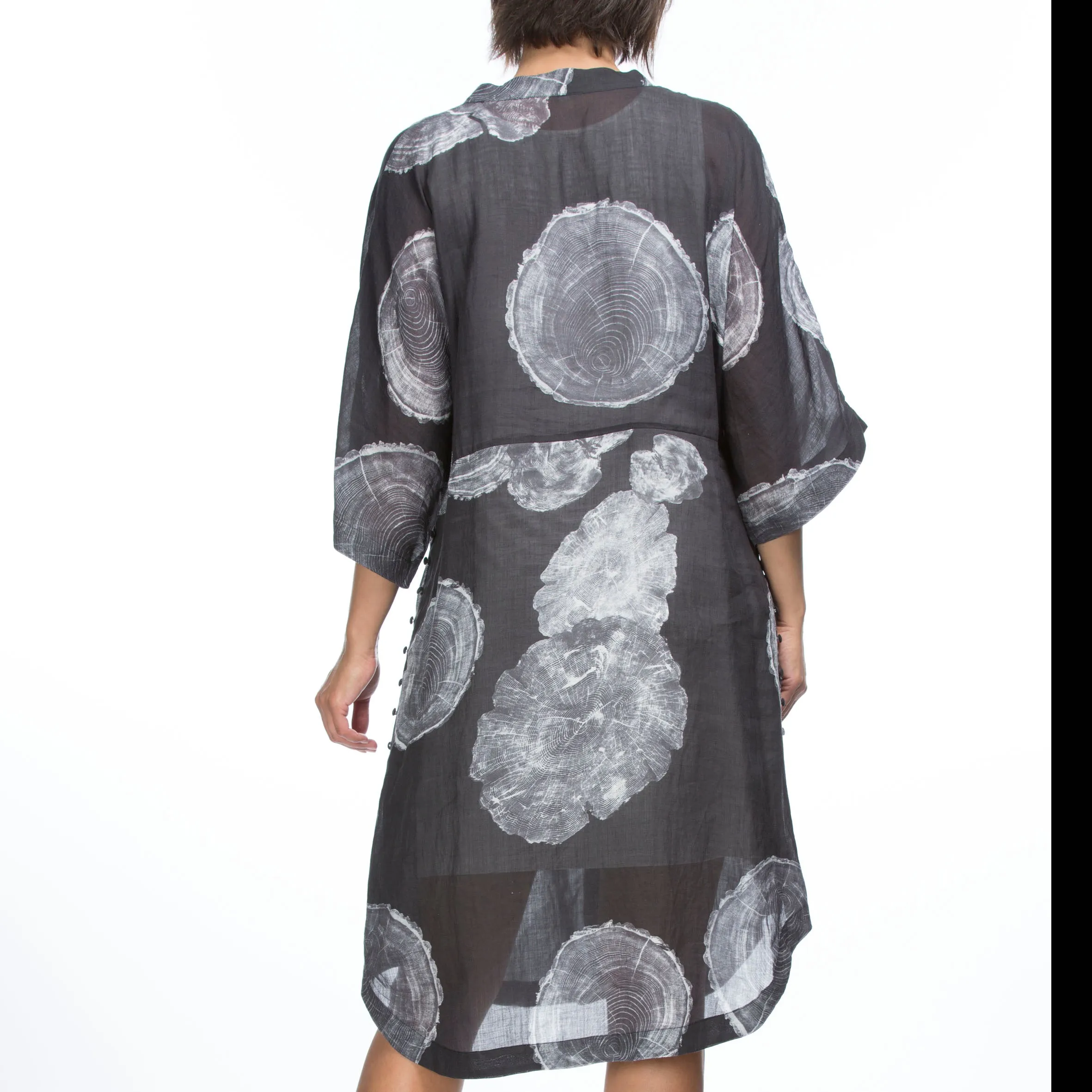 Fossil Print Shirtdress