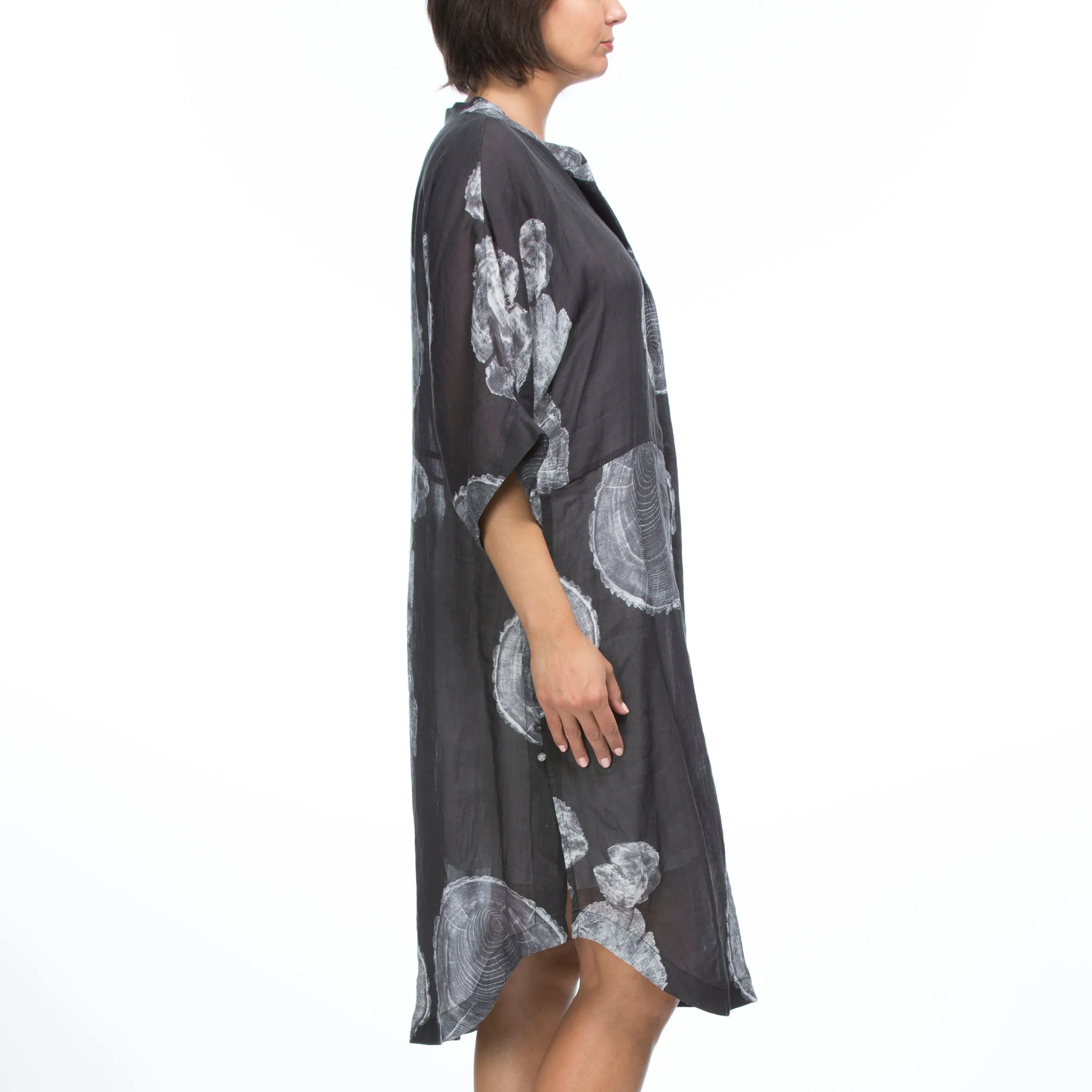 Fossil Print Shirtdress