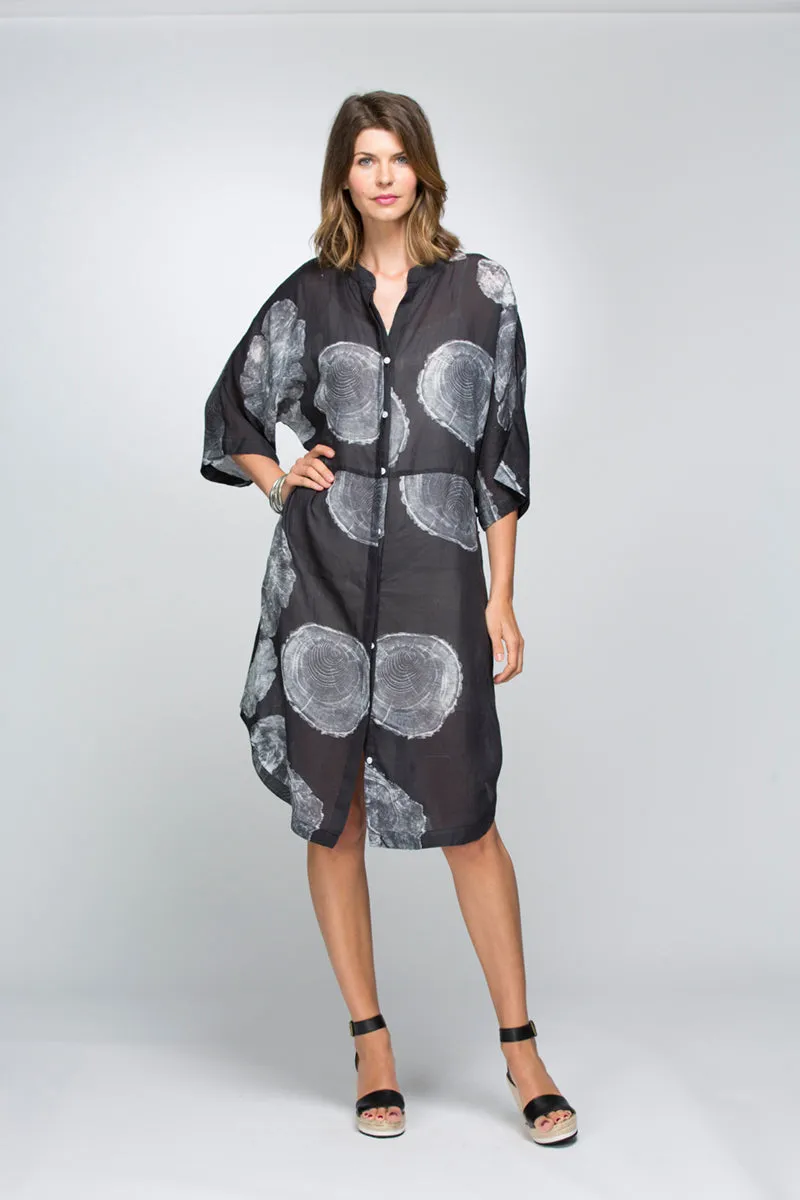 Fossil Print Shirtdress