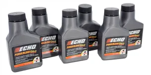 GENUINE ECHO POWER BLEND GOLD 6 PACK, 2.6 OZ BOTTLE 50:1 1 GALLON MIX