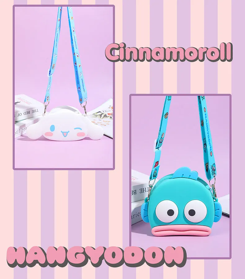 Japan Sanrio Silicone Shoulder Bag | Hello Kitty My Melody Kuromi Cinnamoroll Hangyodon  -  Kawaii Bag Birthday Girlfriend Children Gift