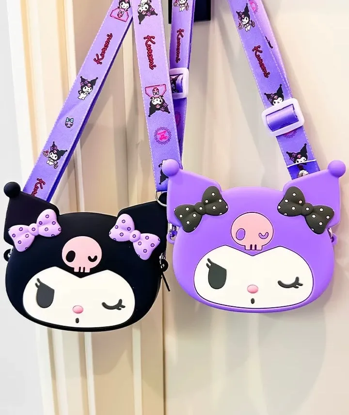 Japan Sanrio Silicone Shoulder Bag | Hello Kitty My Melody Kuromi Cinnamoroll Hangyodon  -  Kawaii Bag Birthday Girlfriend Children Gift