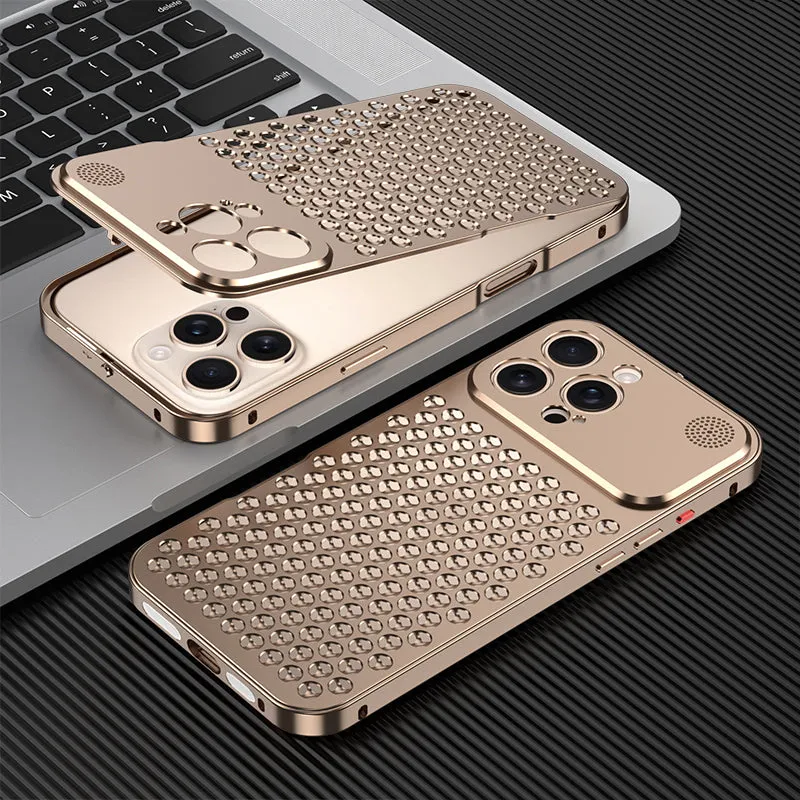 Kylin Armor Elastic Buckle Heat Dissipation Aromatherapy Metal Case Cover