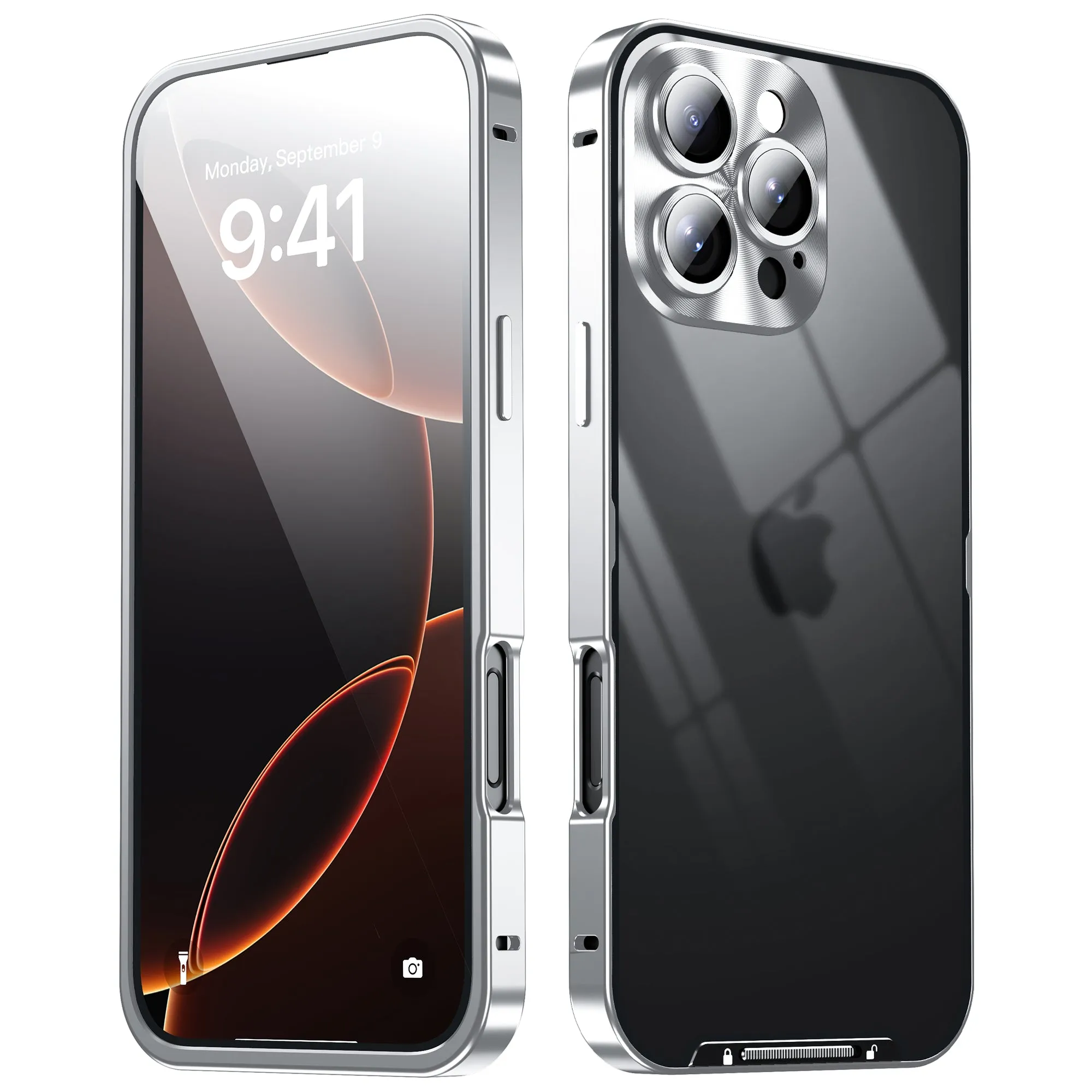 Kylin Armor Magic Shield Aluminum Metal Bumper Frosted Back Case Cover