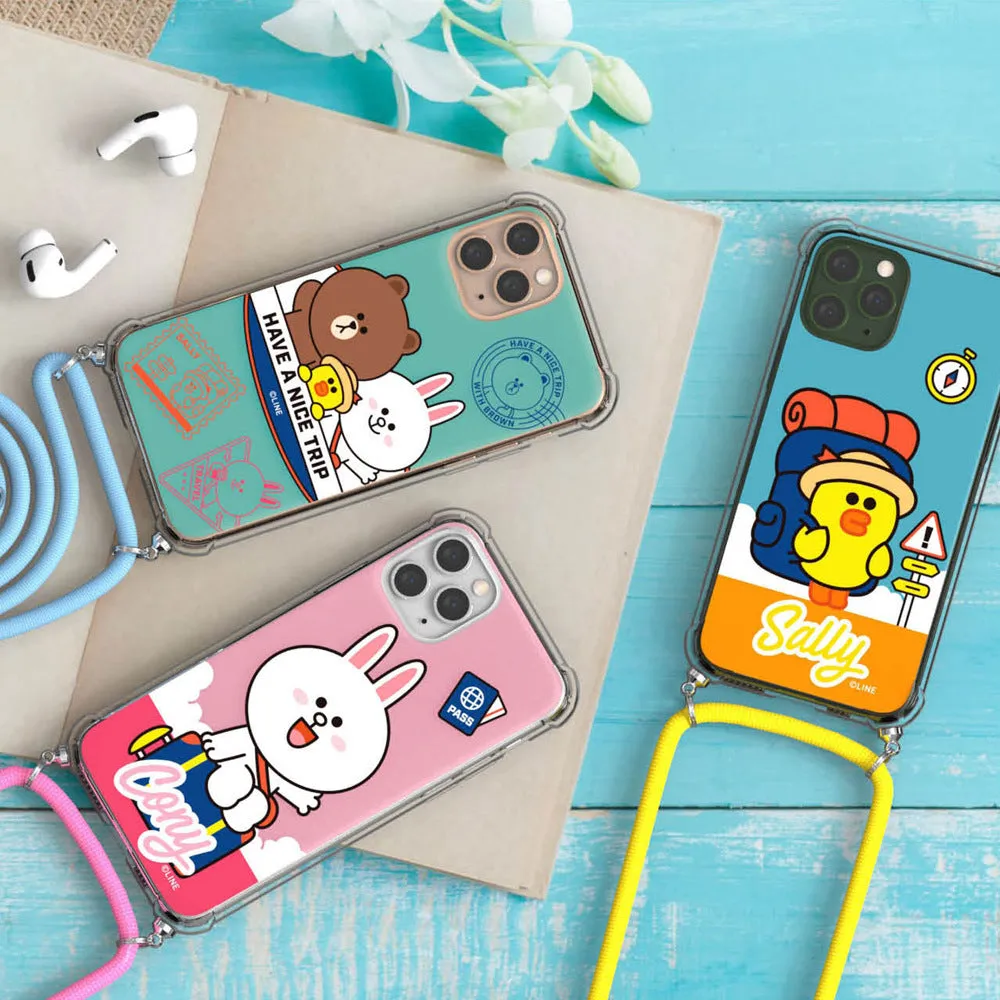 Line Friends Clear Air Cushion Reinforced Strap Case Cover