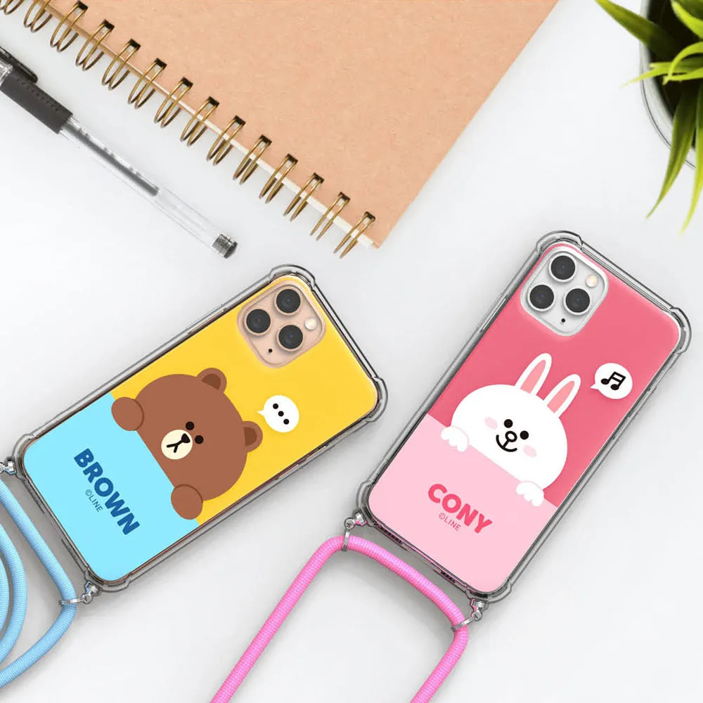 Line Friends Clear Air Cushion Reinforced Strap Case Cover