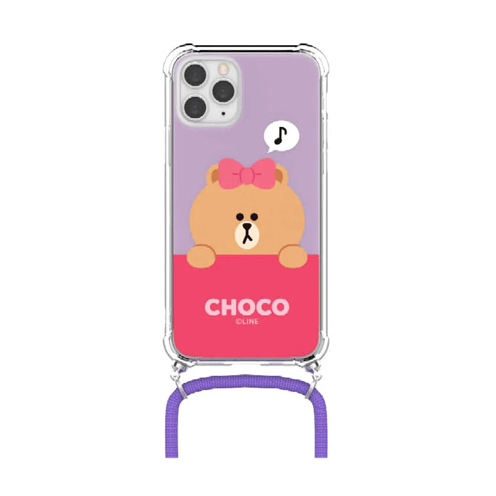 Line Friends Clear Air Cushion Reinforced Strap Case Cover