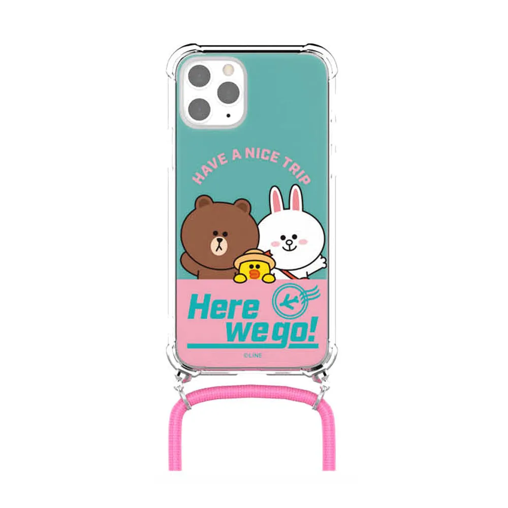 Line Friends Clear Air Cushion Reinforced Strap Case Cover