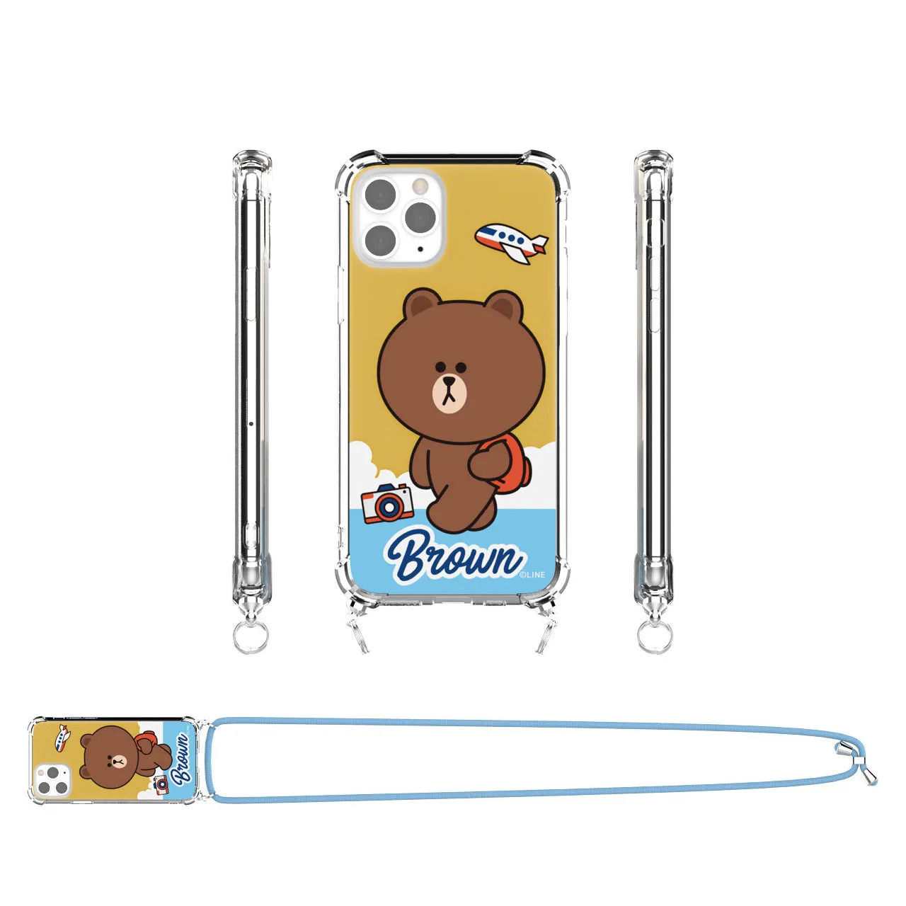 Line Friends Clear Air Cushion Reinforced Strap Case Cover