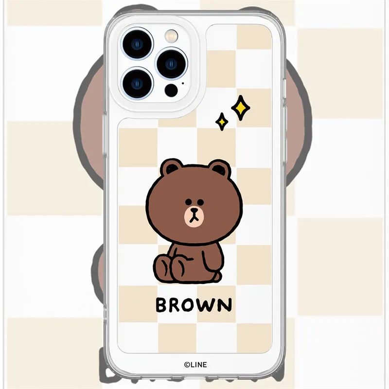 Line Friends Clear Shockproof Air Cushion Back Case Cover