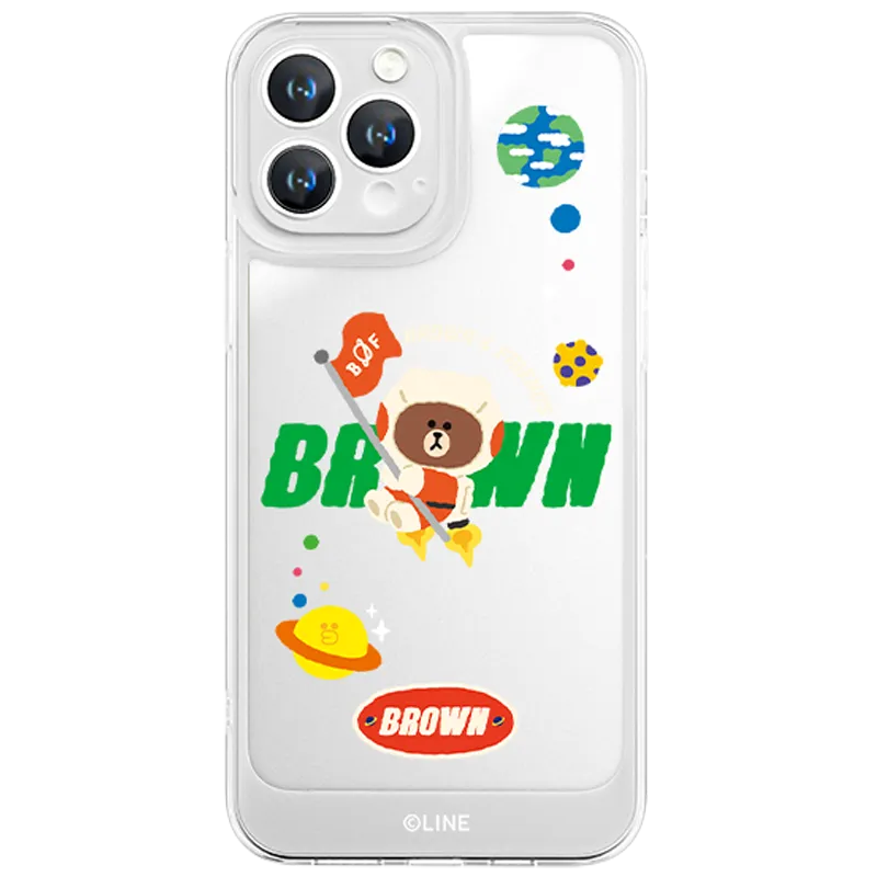 Line Friends Clear Shockproof Air Cushion Back Case Cover