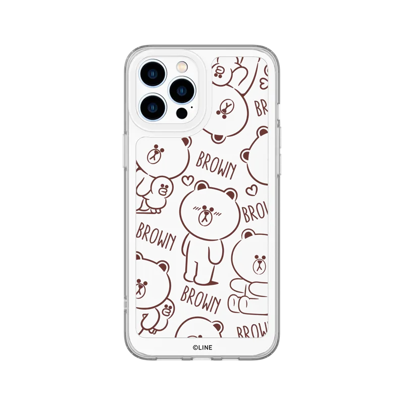 Line Friends Clear Shockproof Air Cushion Back Case Cover