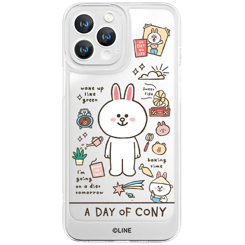 Line Friends Clear Shockproof Air Cushion Back Case Cover