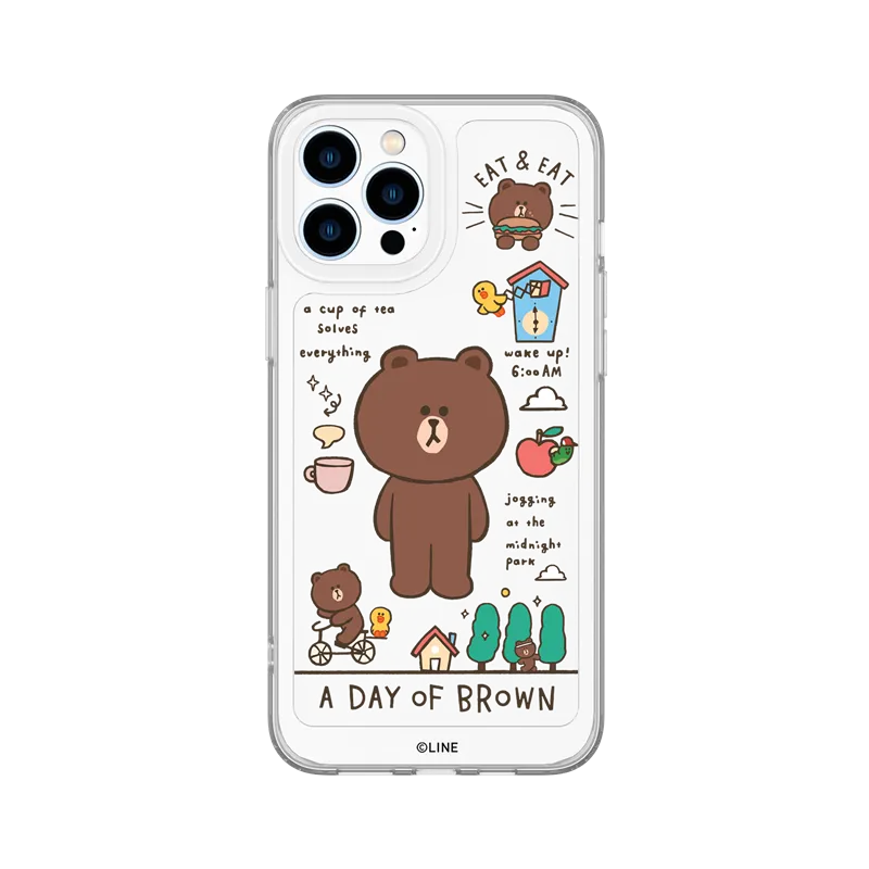 Line Friends Clear Shockproof Air Cushion Back Case Cover