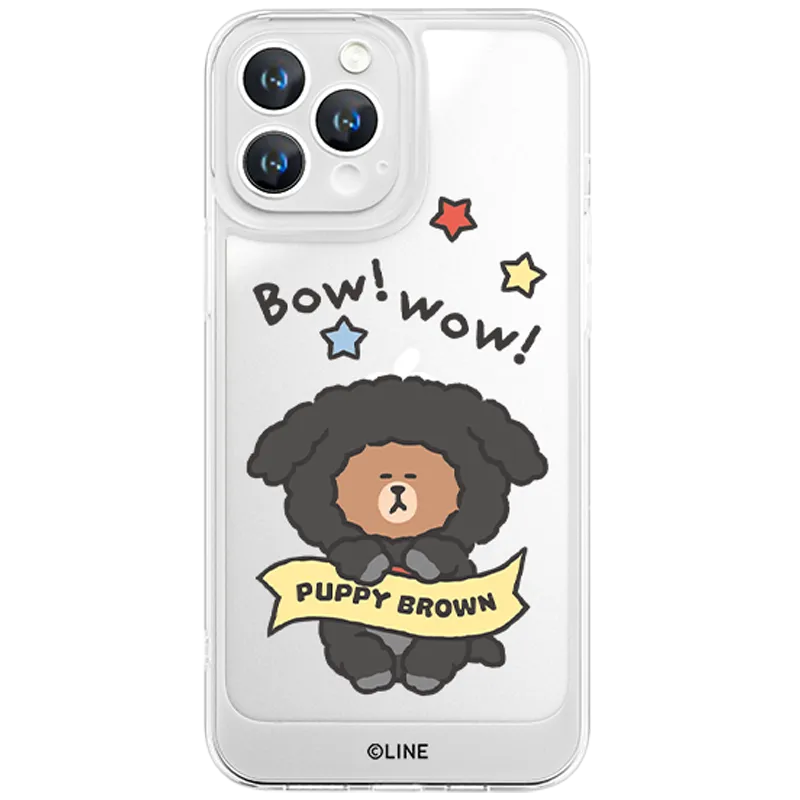 Line Friends Clear Shockproof Air Cushion Back Case Cover