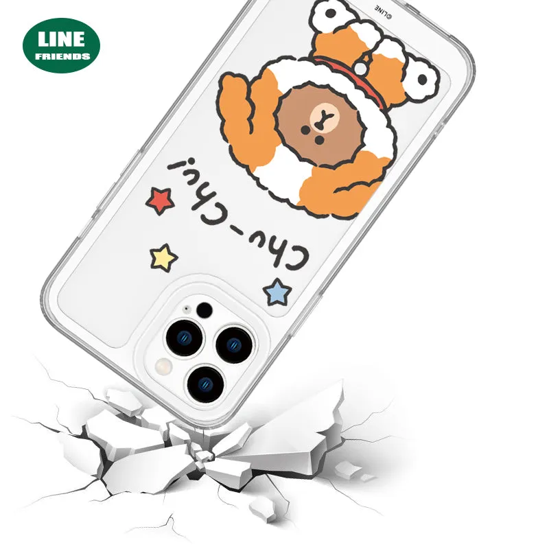 Line Friends Clear Shockproof Air Cushion Back Case Cover