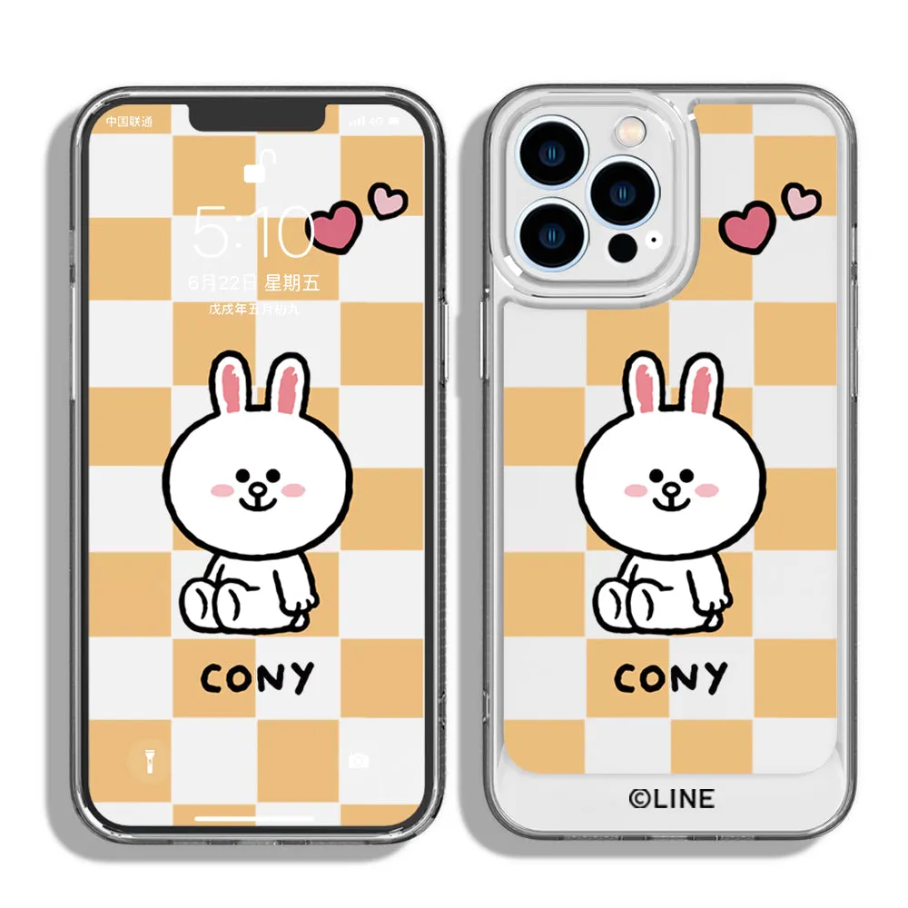 Line Friends Clear Shockproof Air Cushion Back Case Cover