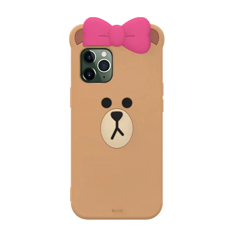 Line Friends Face Shockproof 3D Silicone Case Cover