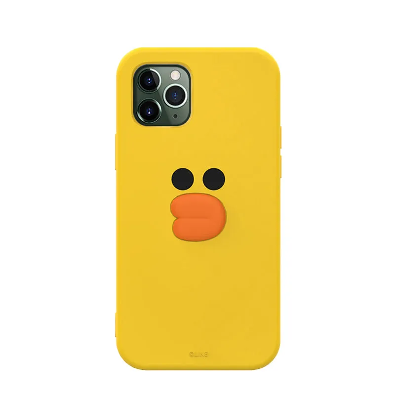 Line Friends Face Shockproof 3D Silicone Case Cover