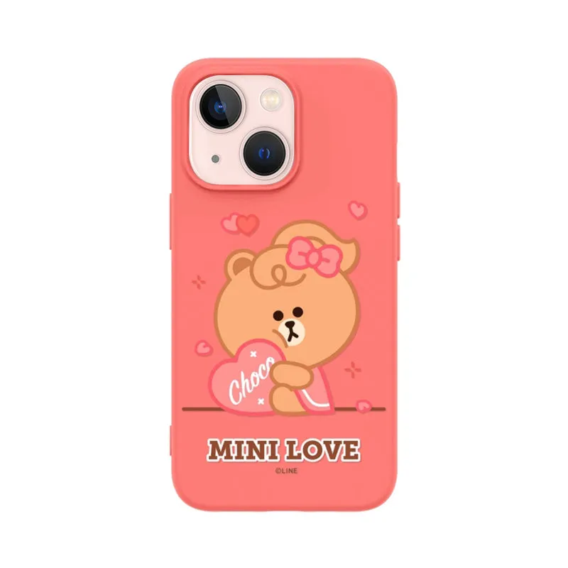 Line Friends Liquid Silicone Soft Color Jelly Back Case Cover