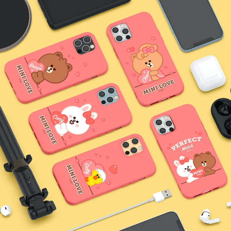 Line Friends Liquid Silicone Soft Color Jelly Back Case Cover