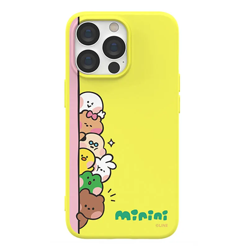 Line Friends Liquid Silicone Soft Color Jelly Back Case Cover