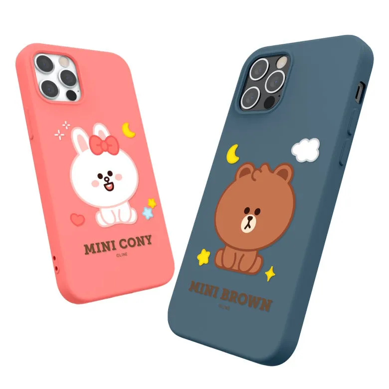 Line Friends Liquid Silicone Soft Color Jelly Back Case Cover