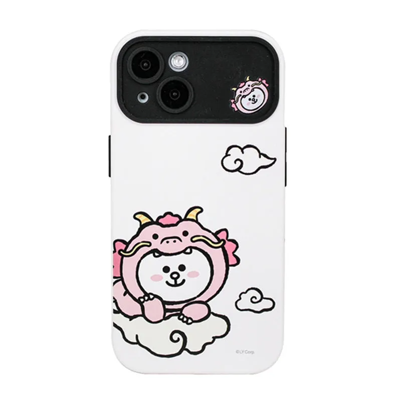 Line Friends Loong Dual Layer TPU PC Shockproof Guard Up Combo Case Cover