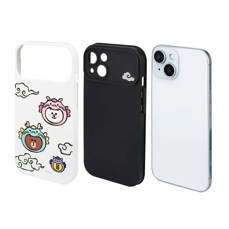 Line Friends Loong Dual Layer TPU PC Shockproof Guard Up Combo Case Cover