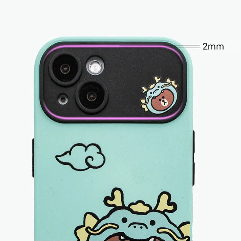 Line Friends Loong Dual Layer TPU PC Shockproof Guard Up Combo Case Cover