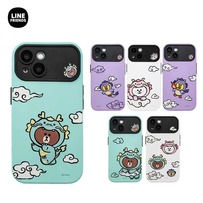 Line Friends Loong Dual Layer TPU PC Shockproof Guard Up Combo Case Cover