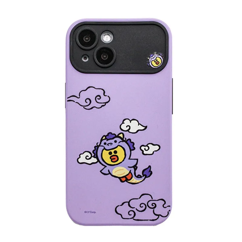 Line Friends Loong Dual Layer TPU PC Shockproof Guard Up Combo Case Cover