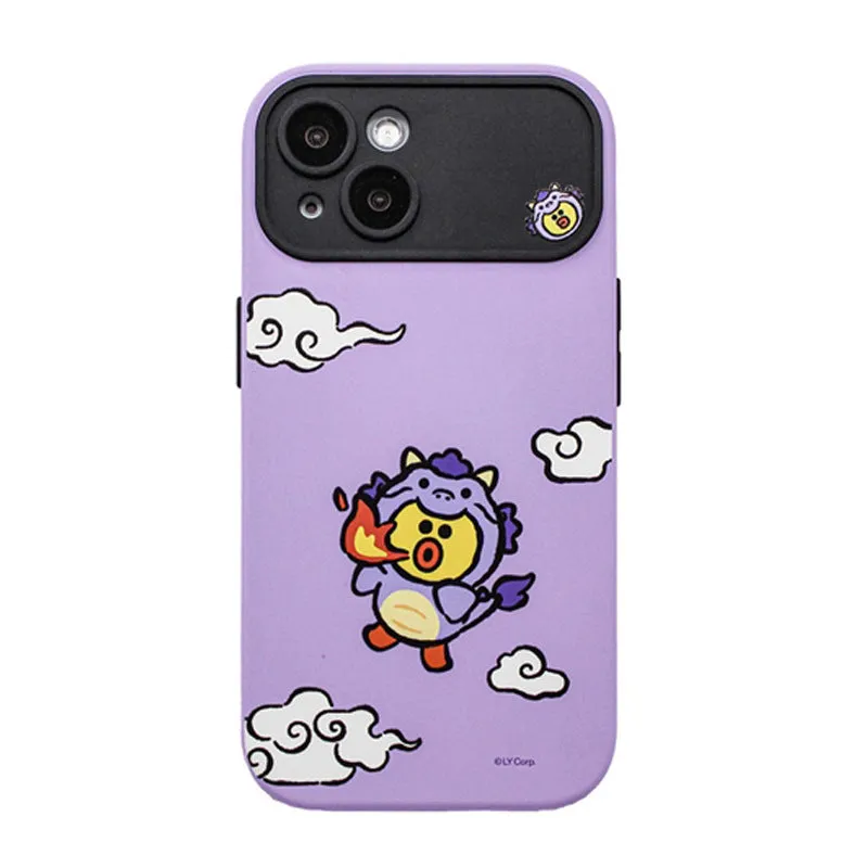 Line Friends Loong Dual Layer TPU PC Shockproof Guard Up Combo Case Cover