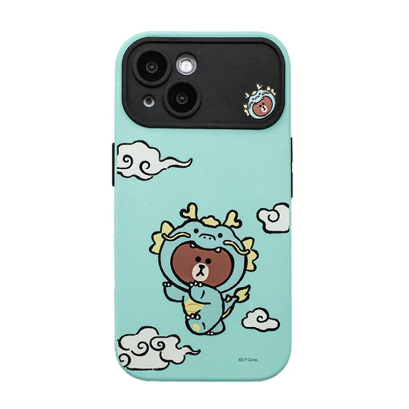 Line Friends Loong Dual Layer TPU PC Shockproof Guard Up Combo Case Cover