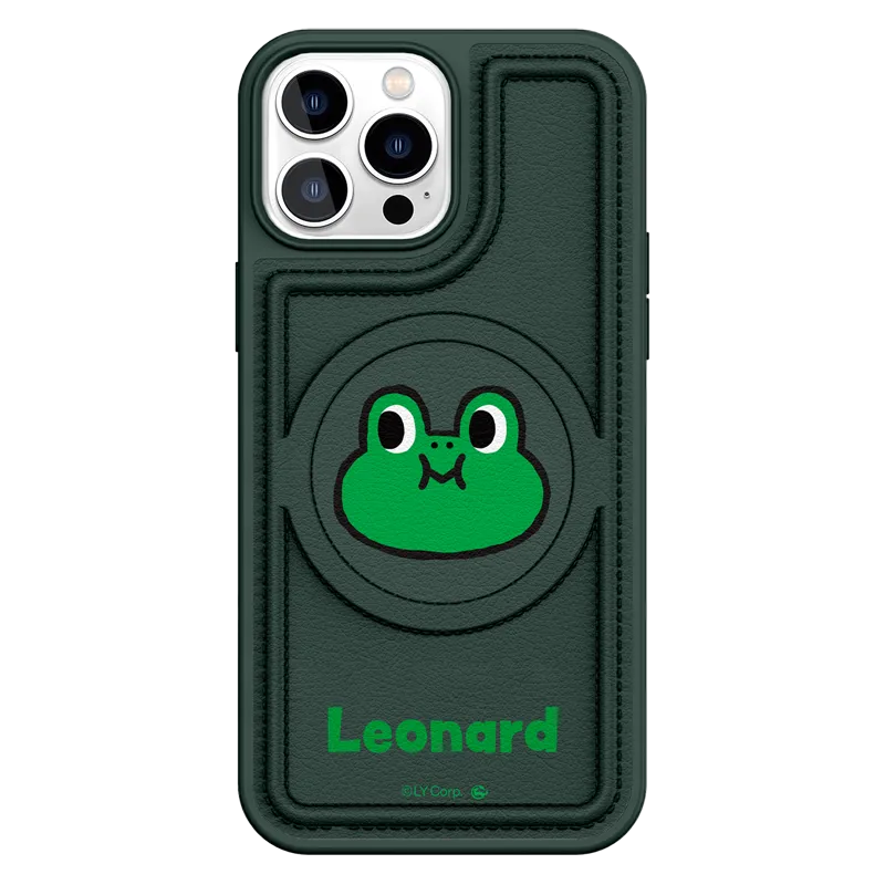 Line Friends MagSafe Shockproof Leatherette Case Back Cover